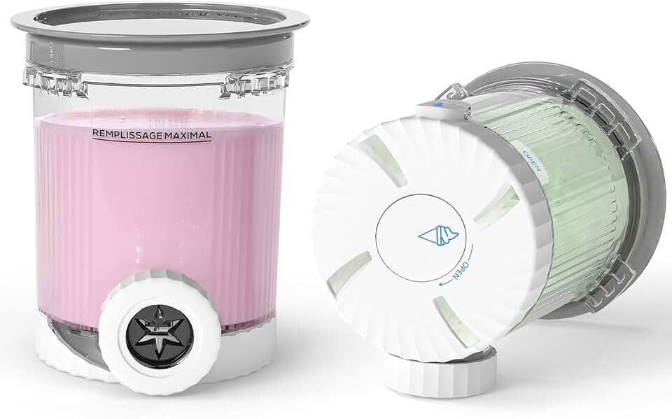 2 Stück Ersatz Behälter Ninja Swirl CREAMi - Kompatibel mit Ninja Creami NC701 & NC700 Serie Eismaschinen - BPA-frei - Spülmaschinenfest