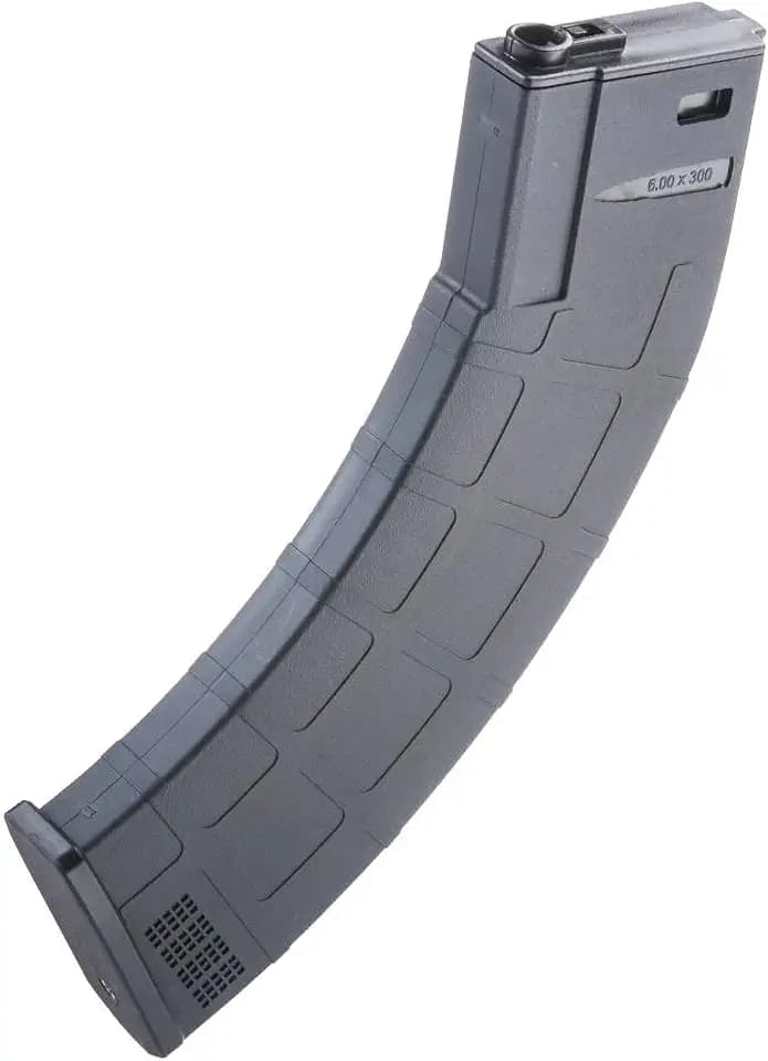 Evike Airsoft - EMG M4-AK300 High Performance 300rd Mid-Cap Mag for M4-Style Series Airsoft AEGs (Model: Black/Single Mag)