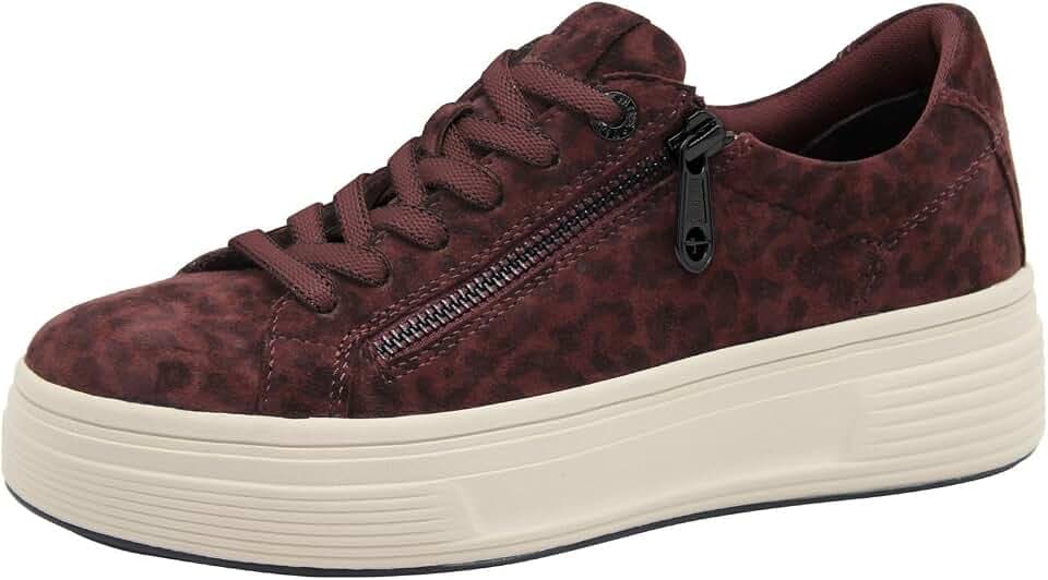 Tamaris Wide FIT Sneaker Materialmix Leder/Textil H-Weite