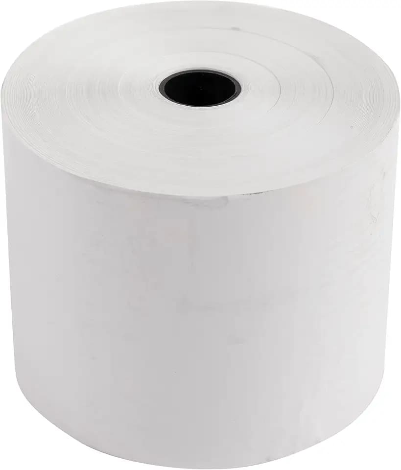 Exacompta 40970E 10er Pack Kassenrollen 1-lagig thermisch hohe Auflösung für Kassen, 55g, Breite: 60mm, Duchmesser: 80mm, Länge: 76m Weiß