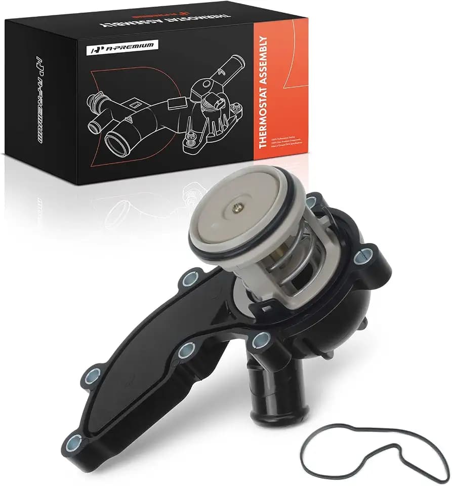 A-Premium Engine Coolant Thermostat Housing Assembly Compatible with Audi