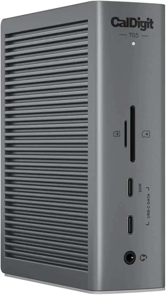 CalDigit TS5 15-Port Thunderbolt 5 Docking Station – 140W Safe Laptop Power