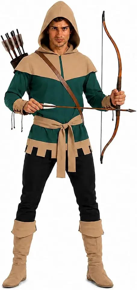 fun shack, Robin Hood Costume Men, Adult Robin Hood Costume