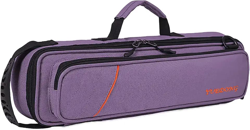Vilihkc 17 Hole Flute Case Oxford Cloth Carrying Case Bag Flute Accessories,Waterproof Wear Resistant Flute Carrying Bag with Adjustable Shoulder Strap(17 "X4 "X2.4")