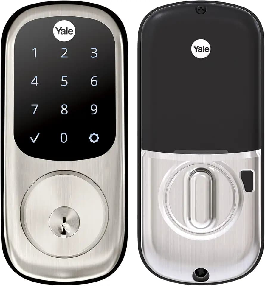 Yale Assure Deadbolt Lock with Touchscreen, Satin Nickel Digital Non-Connected Entry Door Lock with Electronic Keypad and Back-Up Key, ‎‎YRD226NR619