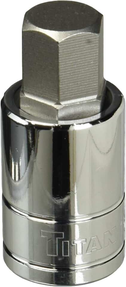 Titan 15616 1/2-Inch Drive x 16mm Hex Bit Socket