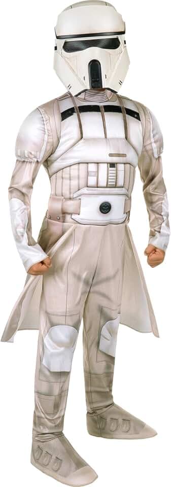 STAR WARS Imperial Remnant Official Youth Halloween Costume - Premium Quality Padded Jumpsuit with Plastic Mask (M)