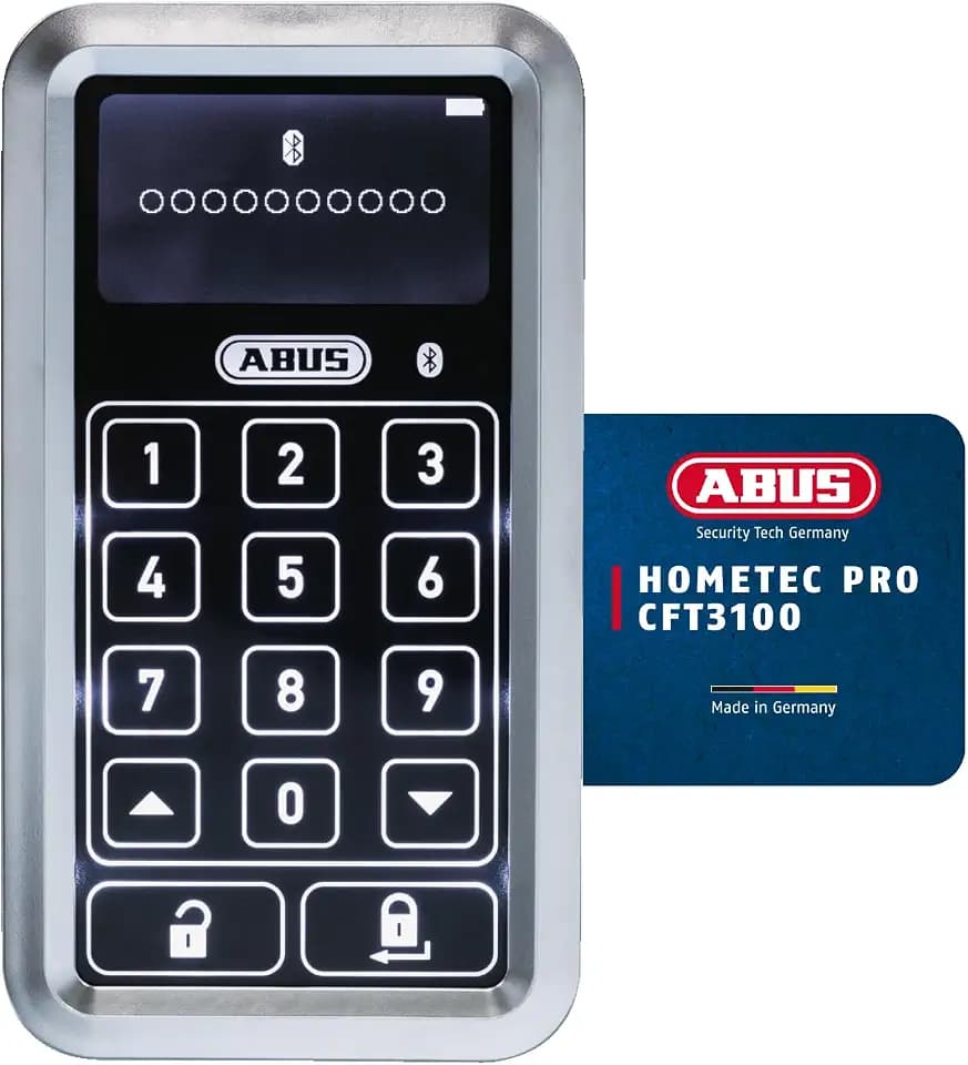 ABUS Tastatur CFT3100 für Haustür & Terrassentür - Code, Silber
