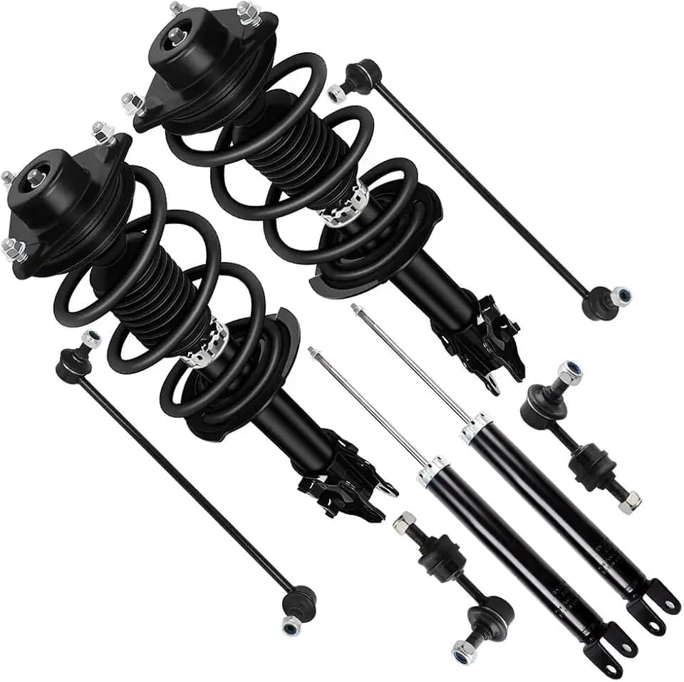 SCITOO Suspension Strut Shock for 2011 for Hyundai for Sonata Front Complete Strut Assembly,Rear shock absorber,Tie Rod End -8pcs