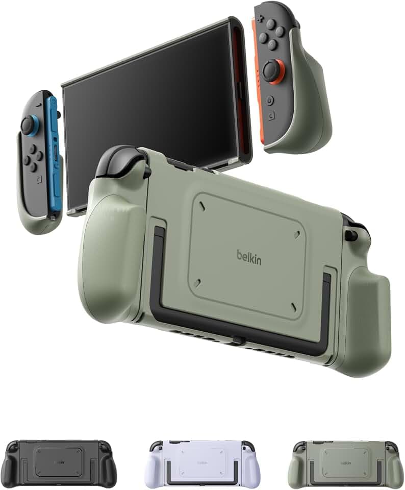 Belkin Nintendo Switch 2 Grip Case, Ergonomic, Dockable, Quick-Release Grip
