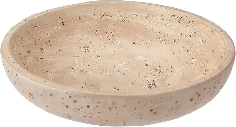Decorative Bowl for Entryway Table & Coffee Table, 7.7" Modern Fruit Bowl for Kitchen Counter, Stylish Key Bowl & Catch All Bowl for Home Decor