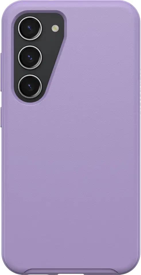 OtterBox Galaxy S23 Symmetry Series Case - You Lilac IT (Purple), Ultra-Sleek, Wireless Charging Compatible, Raised Edges Protect Camera & Screen