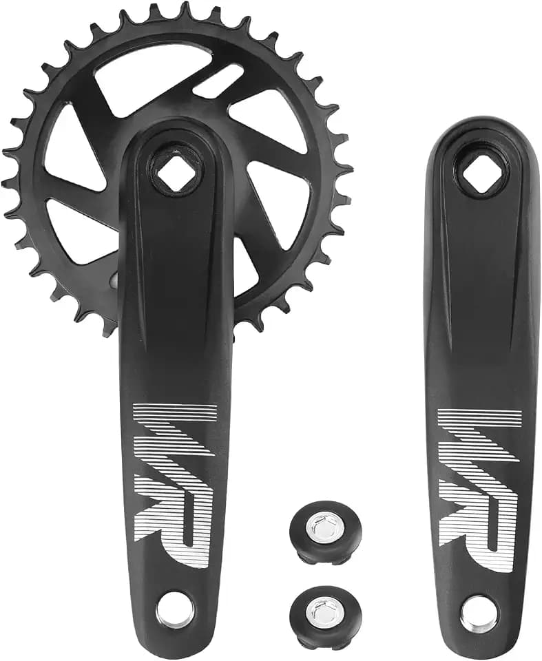 MEGHNA Fahrrad-Kurbelgarnitur Set 170mm Kettenradgarnitur 32T/34T/36T/38T Universell für Single Speed und 6/7/8/9/10/11 Speed Bike,MTB BMX Rennrad