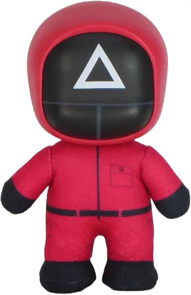 Great Eastern Entertainment Squid Game - Masked Soldier (Triangle) Figurekey Plush 4.5"