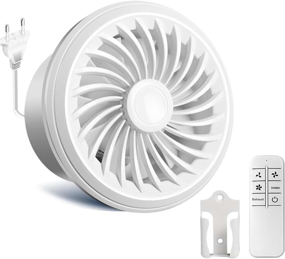 150mm Abluftventilator 160m³/h 4W, RC-Ventilator