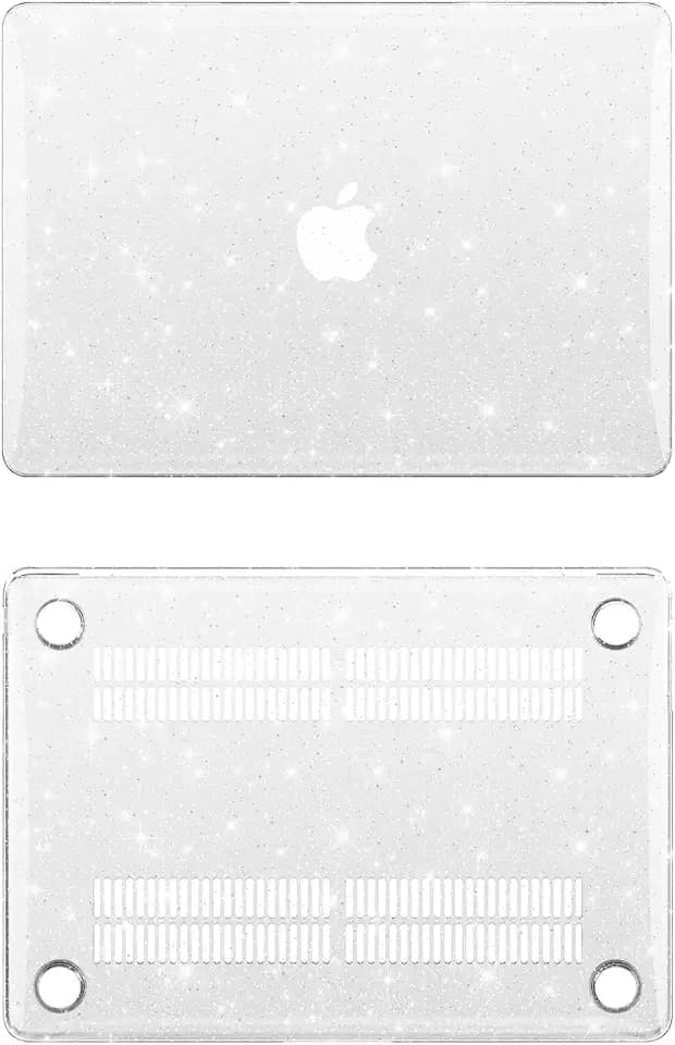 Glitter Case for MacBook Air 13 inch 2026 M5, 2022-2025 M4/M3/M2