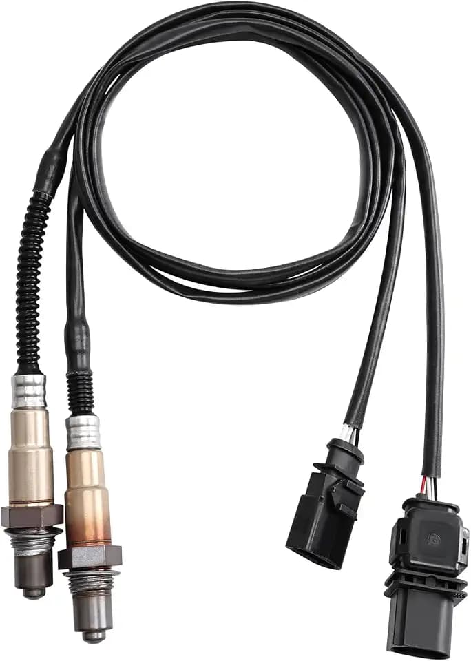 2Pcs Upstream and Downstream Oxygen O2 Sensor for Beetle 2012-2014 2.5L,Passat 2012-2014 2.5L,Golf 2010-2014 2.5L,Jetta 2005-2014 2.5L,Rabbit 2006-2009 2.5L.OE# 2344754 2345102