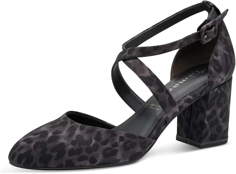 Tamaris 1-1-24414-41-001 Damen Riemchenpumps Textil schwarz