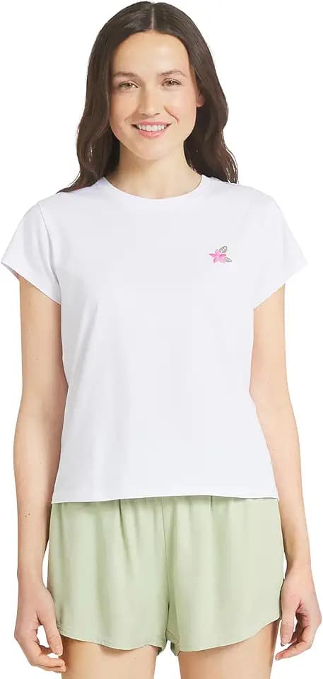 Billabong Women's Relaxed Boyfriend Fit Premium Soft Cotton Tee Short Sleeve Graphic T-Shirt