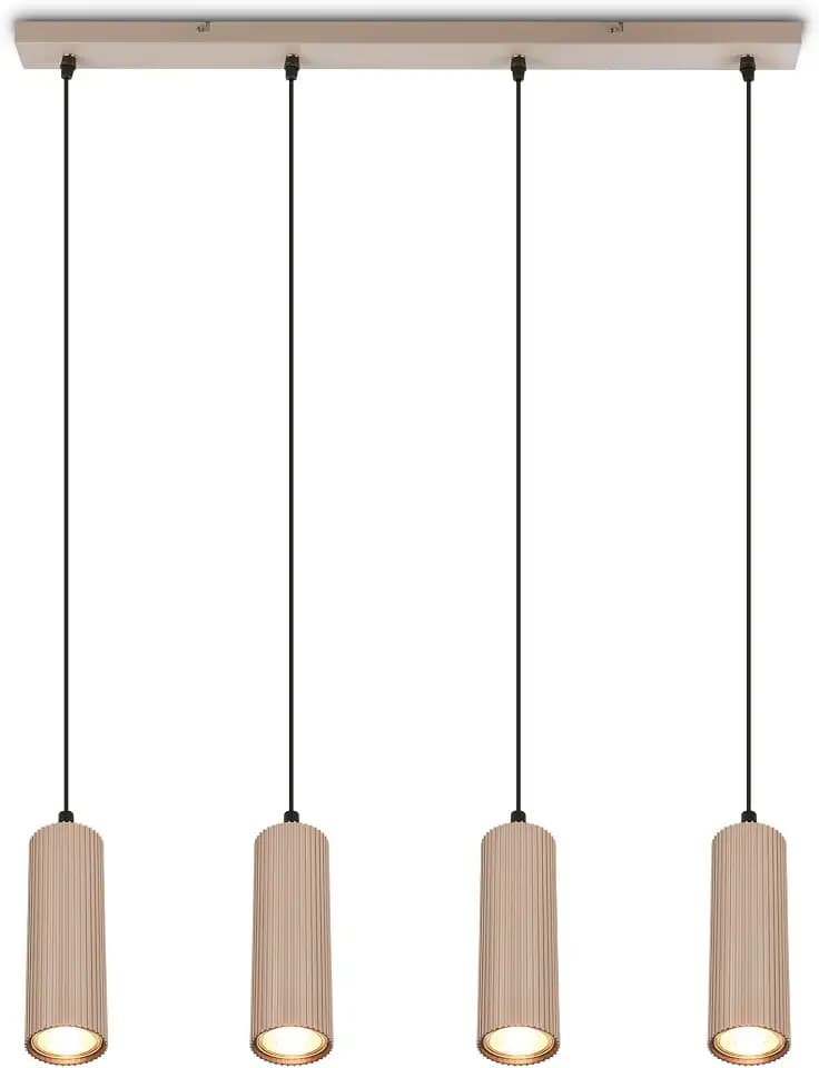 BRILONER - Pendelleuchte Höhenverstellbar GU10 Fassung Beige max. 120 cm