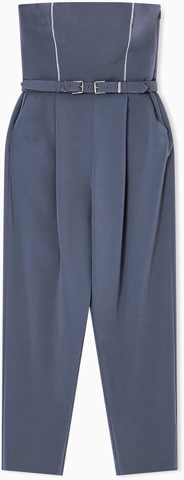 Armani Exchange Women's Strapless Belted Jumpsuit