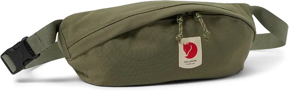 Fjällräven Ulvo Hip Pack Medium - Waterproof Bergshell Fabric, Durable Storage, Adjustable Belt- Hiking, Travel