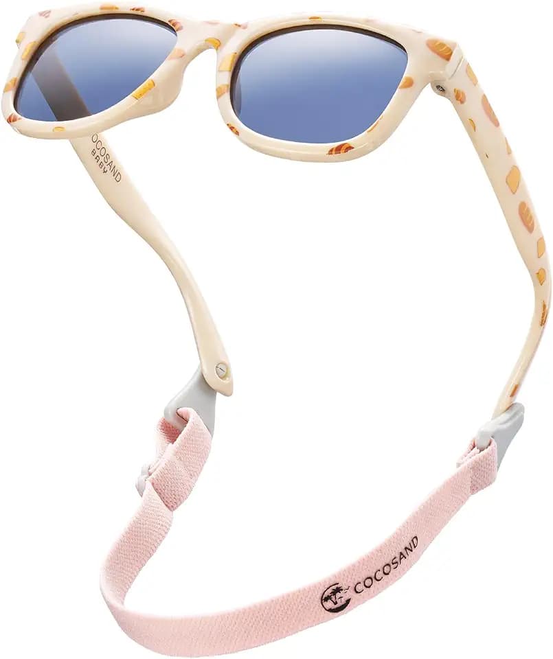 COCOSAND Flexible Polarized Baby Sunglasses with Strap
