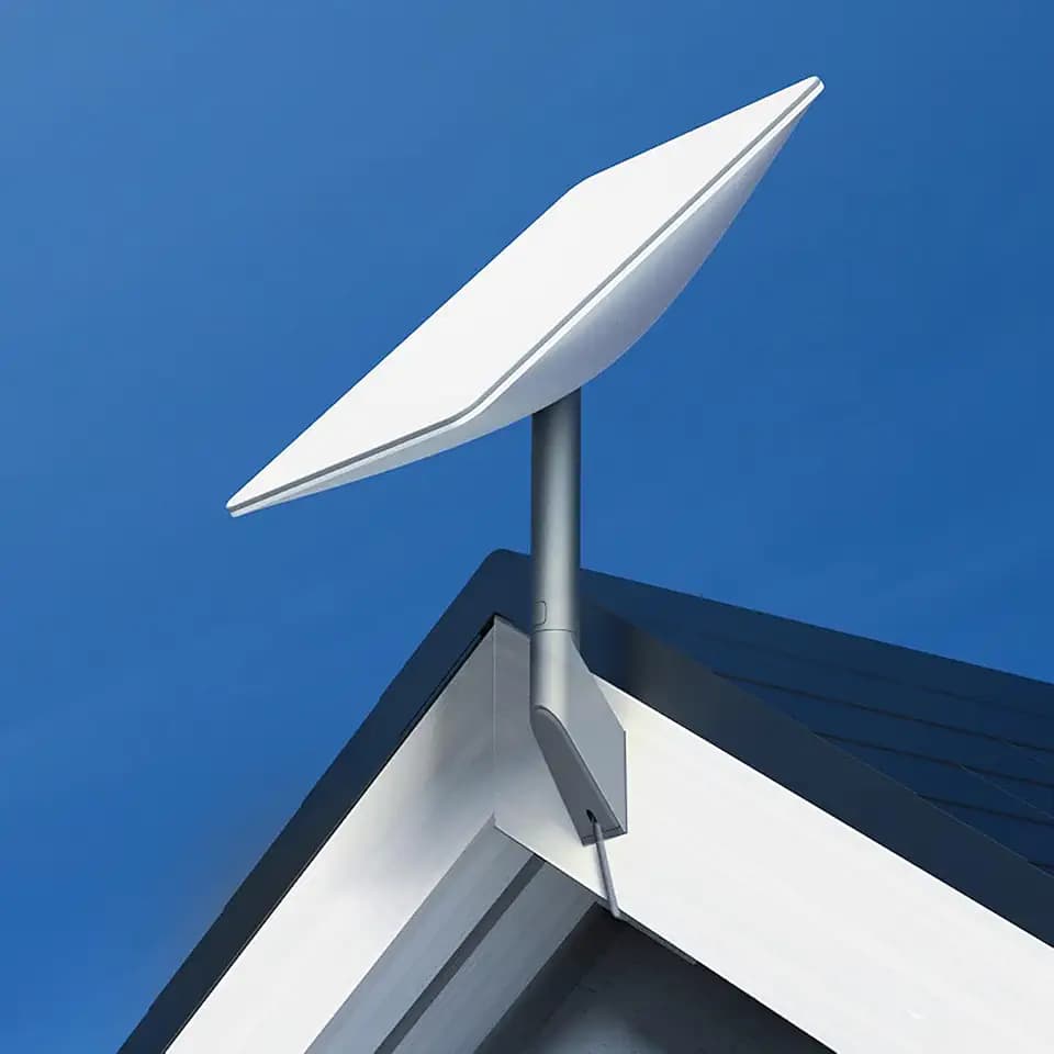 Starlink V2 Gen2 Short Wall Mount, OEM Mounting Kit Suitable for Buildings with Short Eaves, Compatible with Starlink V2 (Gen 2) Dish & High Performance Starlink
