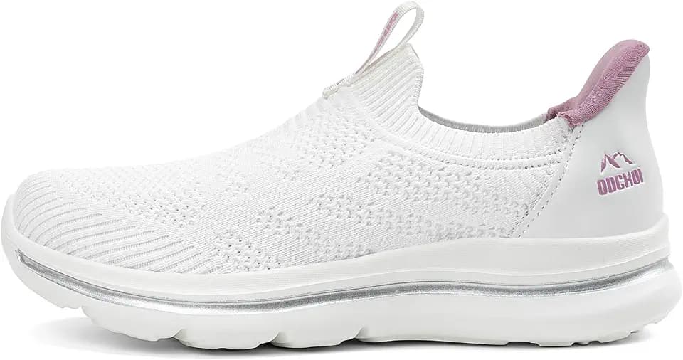 ODCKOI Damen Slip On Sneaker ohne Schnürsenkel Leichte Sportschuhe