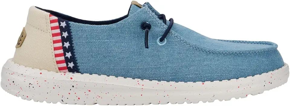 HEYDUDE Women's Wendy Americana Splatter Slip-on Loafers