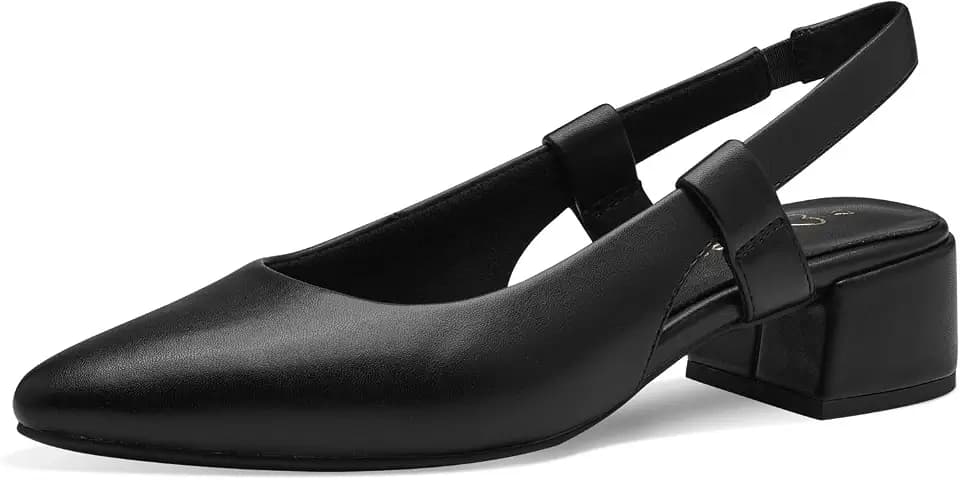 MARCO TOZZI Damen Slingpumps mit Blockabsatz Vegan