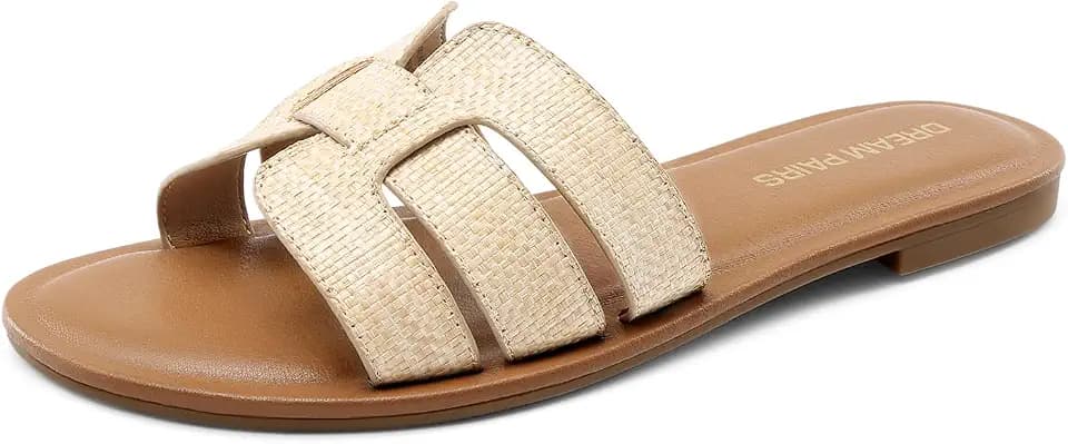 DREAM PAIRS Women's Dressy Slide Sandals
