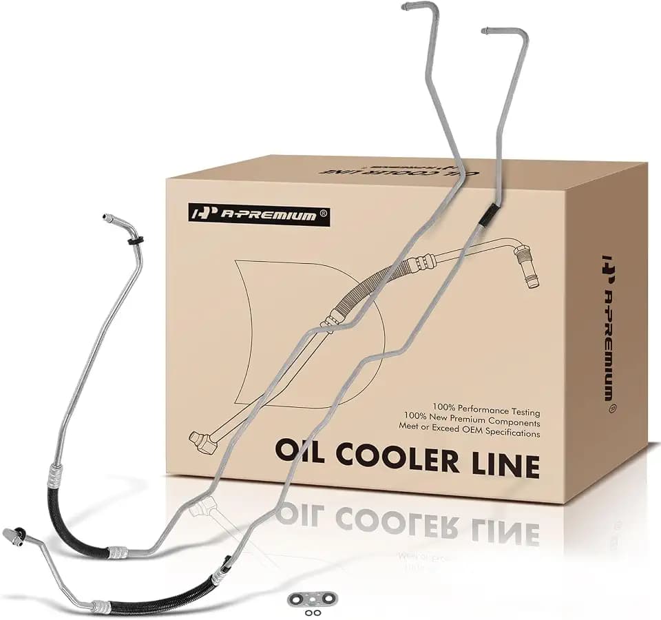 A-Premium Inlet & Outlet Transmission Oil Cooler Line Hose Assembly