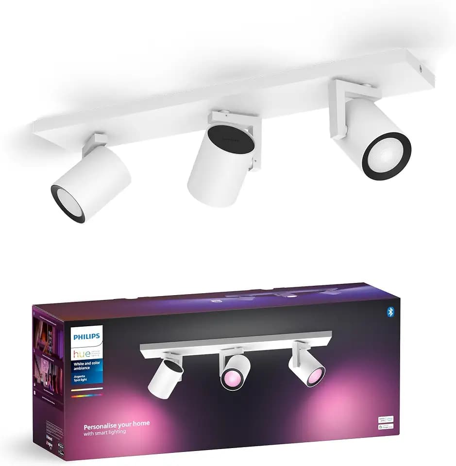 Philips Hue Argenta 3er Spot Deckenlampe, Innenbeleuchtung, Weiß