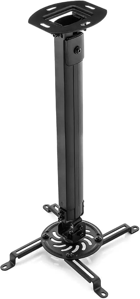 deleyCON Universal Beamerhalterung Deckenhalterung 13,5Kg - Schwarz