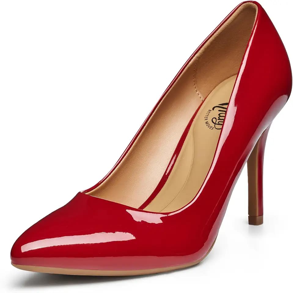 Trary JLHSary Women's Pointy Toe Slidess for Women,Flat Mule Slides,Slip On Shoes