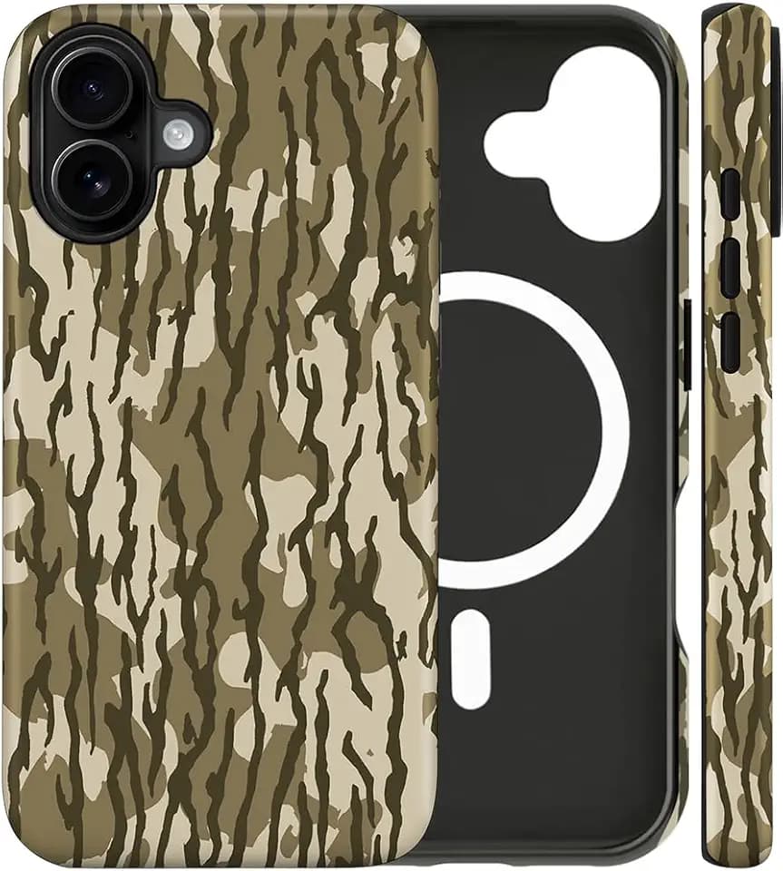 Magnetic for iPhone 16 Plus Case Camo Phone Case