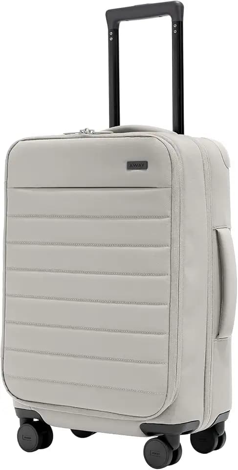 Away Carry-On Luggage, Softside Suitcase with Spinner Wheels