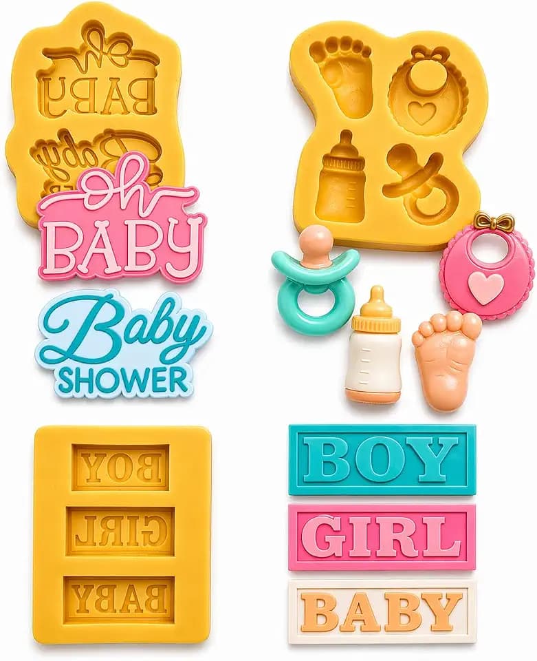 baby shower chocolate molds 3 pieces baby shower molds, Baby Mold, wax melt molds, candle mold, gender reveal chocolate molds. small molds.