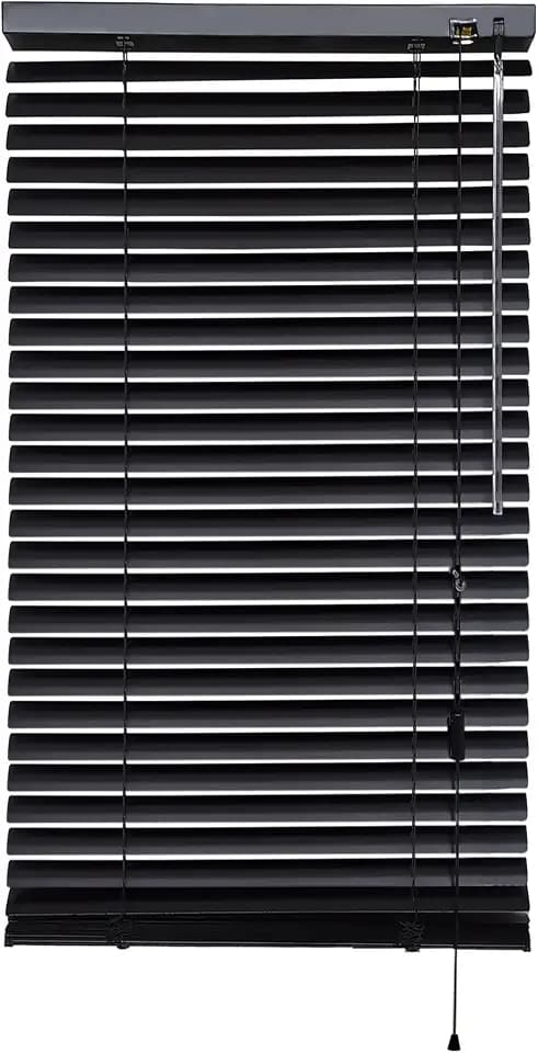 iYueMps Aluminium-Jalousien (75 cm x 130 cm) zum Klemmen oder Dirllen von Fensterrollos, stark, zuschneidbar, einfache Montage, 25 mm Lamellen, für Zuhause, Büro, Badezimmer, Schlafzimmer, Wohnzimmer,