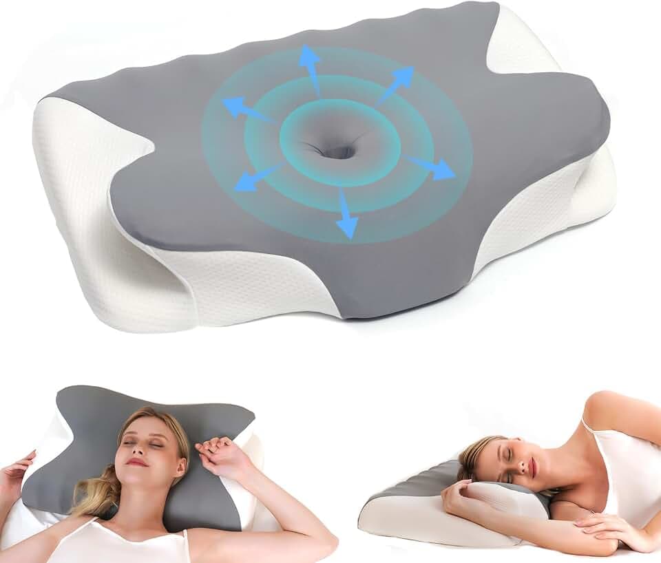 Ergonomisches Memory Schaumkissen für Rücken und Seitenschläfer