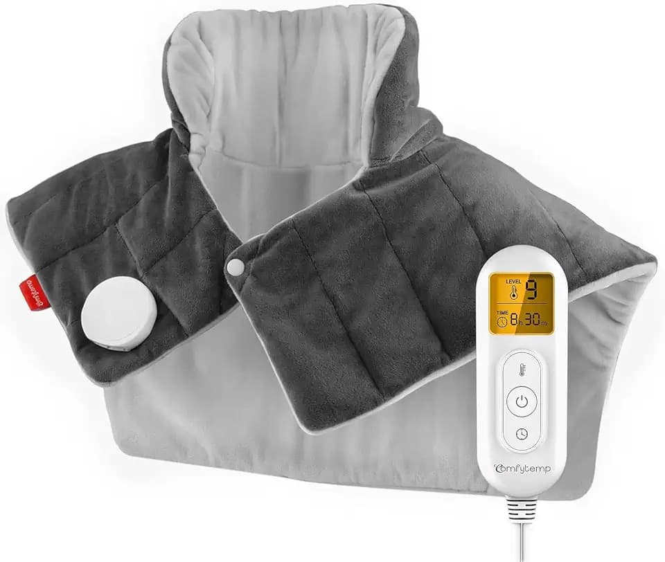 Comfytemp Heizkissen für Nacken Schulter mit 9 Wärmestufen Nackenwärmer