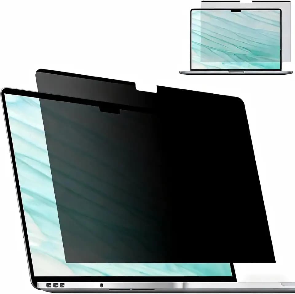 Magnetic Privacy Screen for MacBook Air 13.6/13 Inch (2022-2026, M2, M3, M4, M5), Removable Matte Laptop Privacy Screen Anti Glare Blue Light Filter - Anti-Spy for Mac 13in Protector
