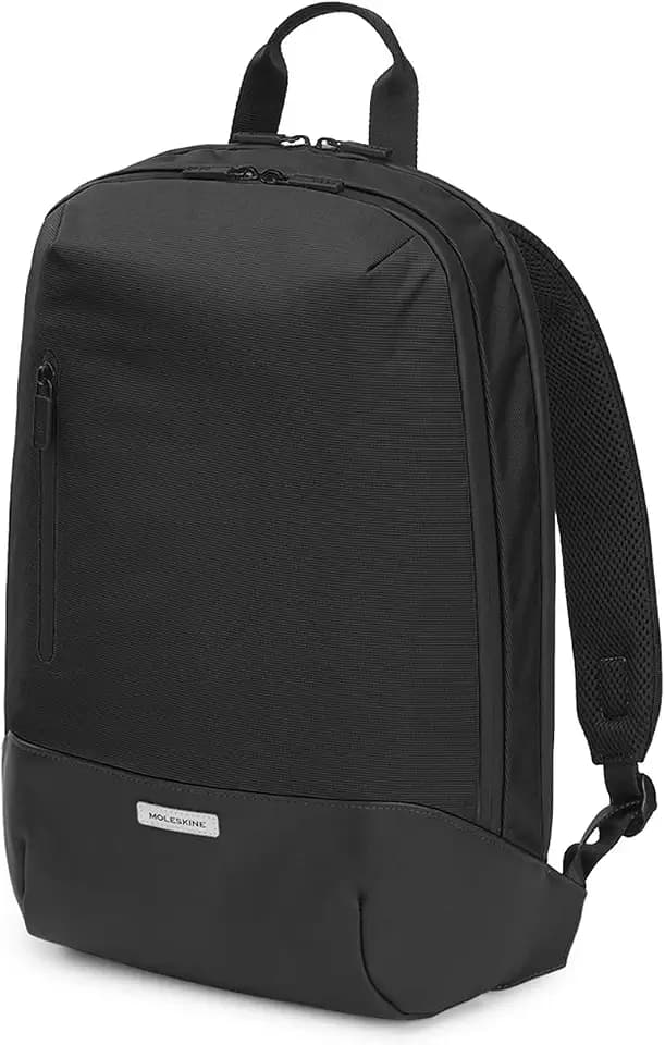 Moleskine Rucksack Metro Kollektion, Laptoprucksack Kompatibel mit Tablet, Notebook, iPad bis zu 15" mit speziellem Fach, Unisex, 31 x 47 x 13 cm, Schwarz