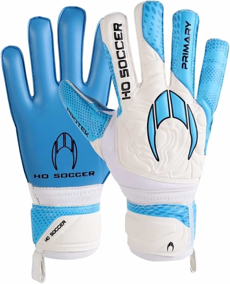 HO Soccer Start Protek Flat White-Blue Torwarthandschuhe, Unisex, Kinder, Weiß/Blau