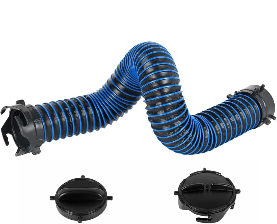 3FT RV Sewer Hose Extension Camper Sewer Hose Extension with Caps