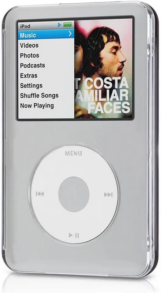 Clear Hard Case for iPod Classic 7th Gen 160GB (Thin Model),6th Gen 80GB 120GB