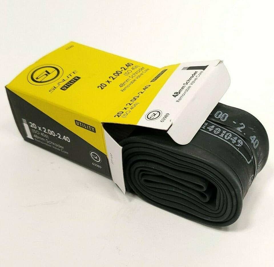 Sunlite Utili-T Standard Bicycle Tube - 20x2.00-2.40 - 48mm Shrader - 63989