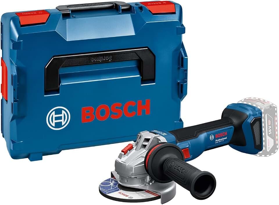 Bosch PRO 18V System Akku-Winkelschleifer GWS 18V-11 S (Scheibendurchmesser 125 mm, inkl. L-BOXX)