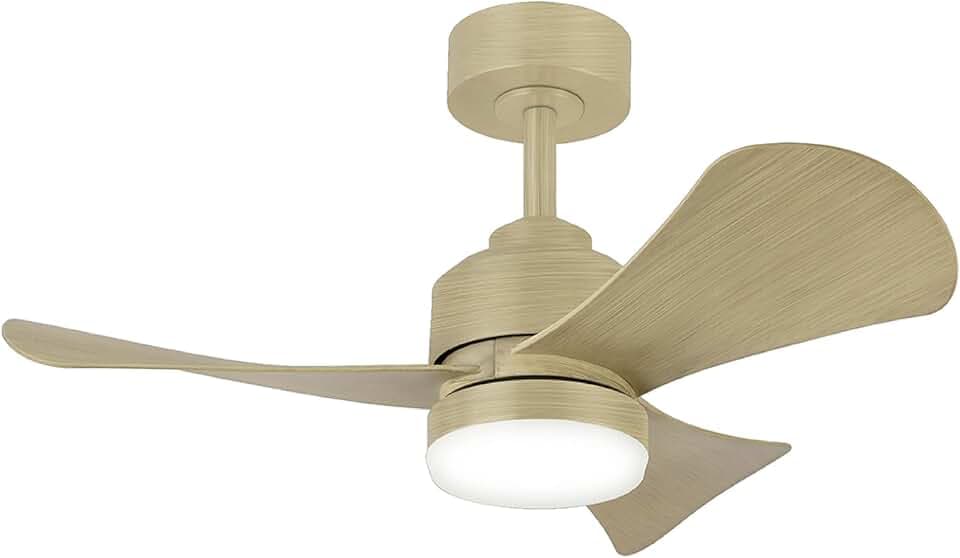VENTILADOR TECHO 3 ASPAS LAMPARA MADERA/METAL